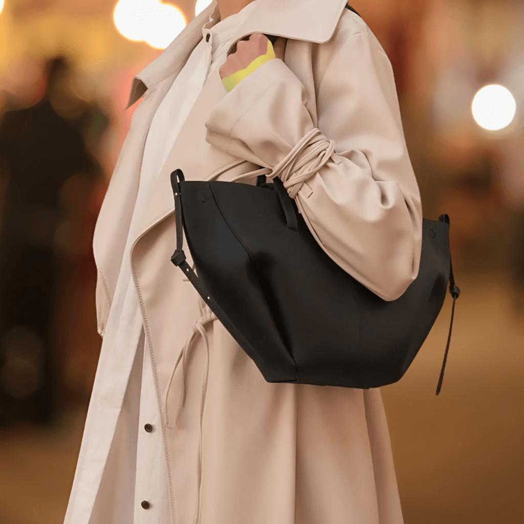LeatherLux Crossbody Bag - Stylish Leather Top Handle Bag