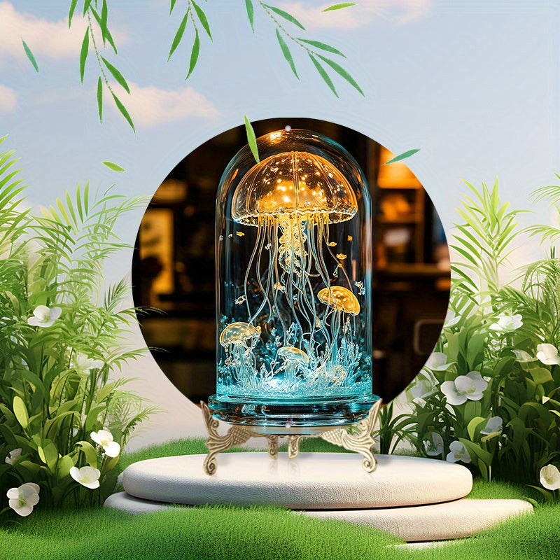 CrystalJelly – Artistic Glass Jellyfish Lamp