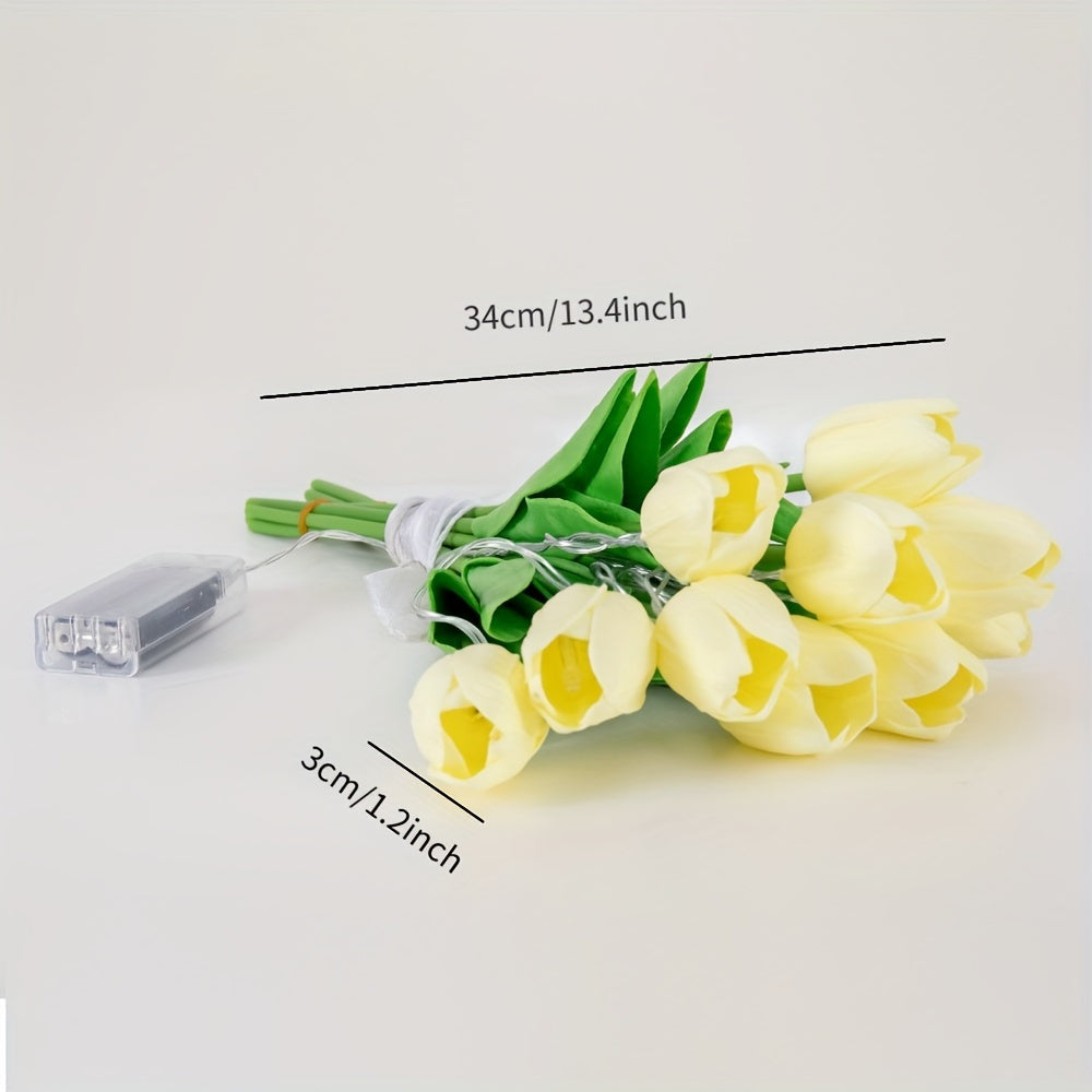 LumiBloom – 10x Tulip LED Table Lamp Bouquet