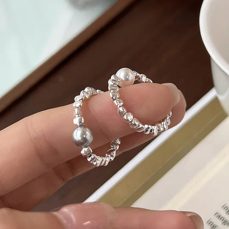 Stella Galaxy Pearl Ring: A Celestial Touch of Elegance