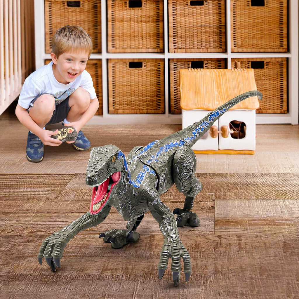 RaptorKing Toy - Realistic Dinosaurs with Light & Sound