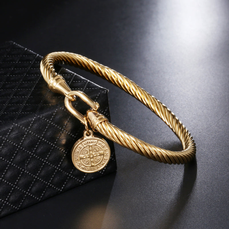 Benedetta - Elegant Saint Benedict Charm Bracelet