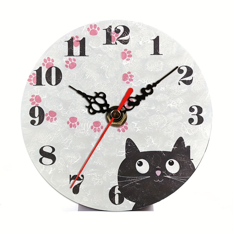 PurrTime Clock – Stylish Silent Cat for Wall