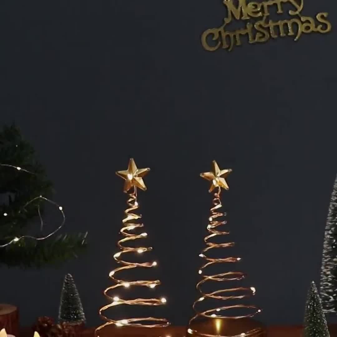 StarGlow – LED Star Tree Table Lamp in Stainless Steel