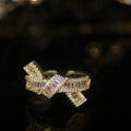 Elegant Adjustable Diamond Knot Ring - Serena Collection