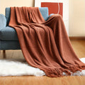 CozyWeave – Stylish Knitted Blanket with Tassels