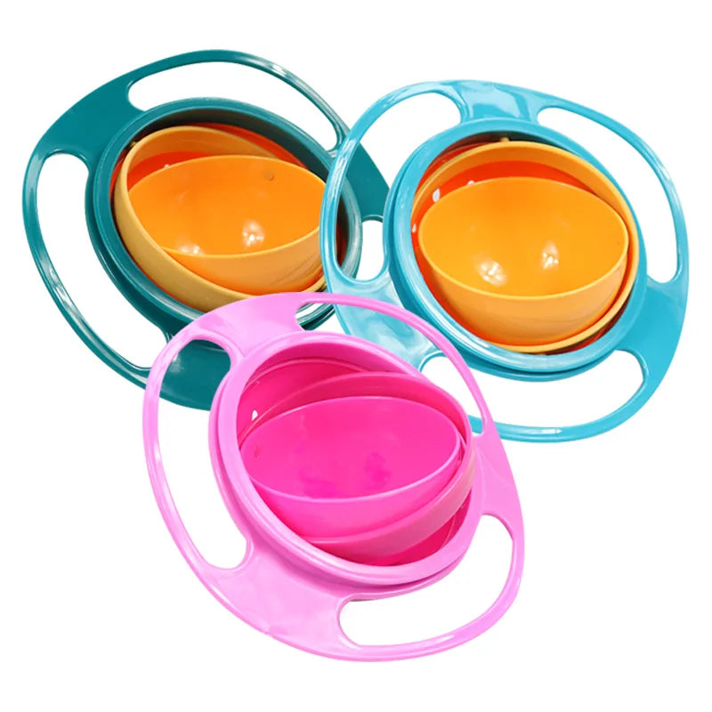 SpinMaster - Tiltable Spill-Proof Gyro Bowl for Snacks