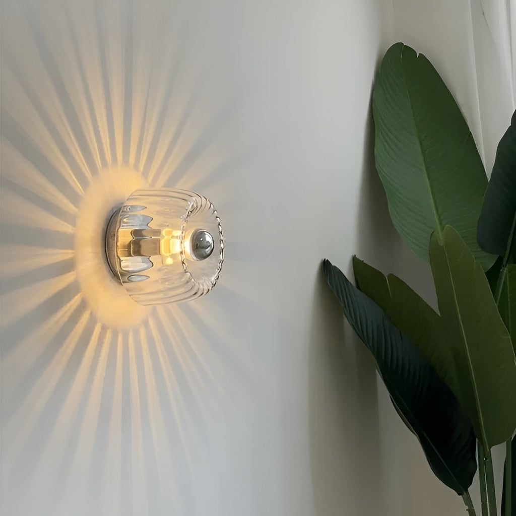ScandiElegance Wall Lamp – Modern Glass Lighting with Bauhaus Charm