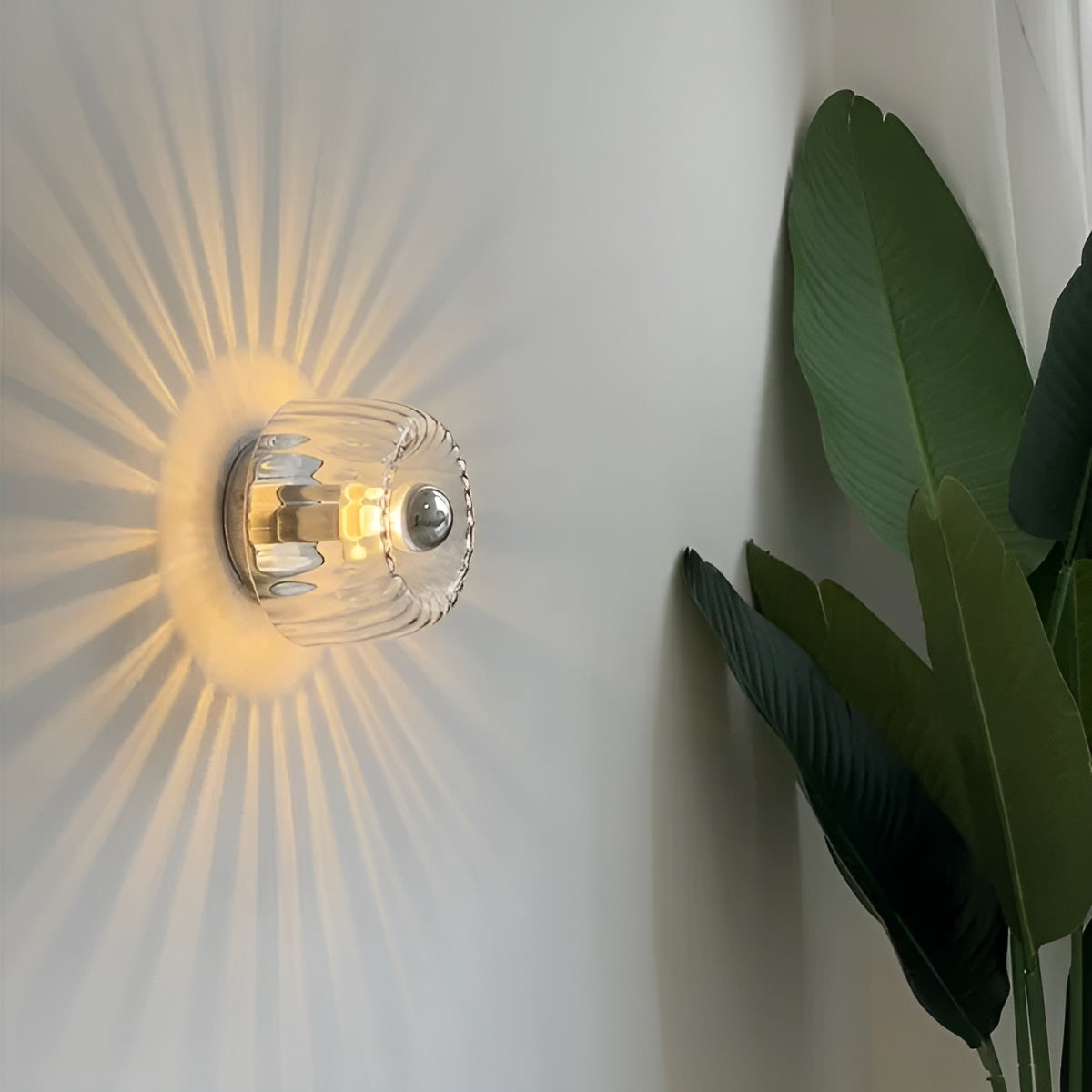 ScandiElegance Wall Lamp – Modern Glass Lighting with Bauhaus Charm
