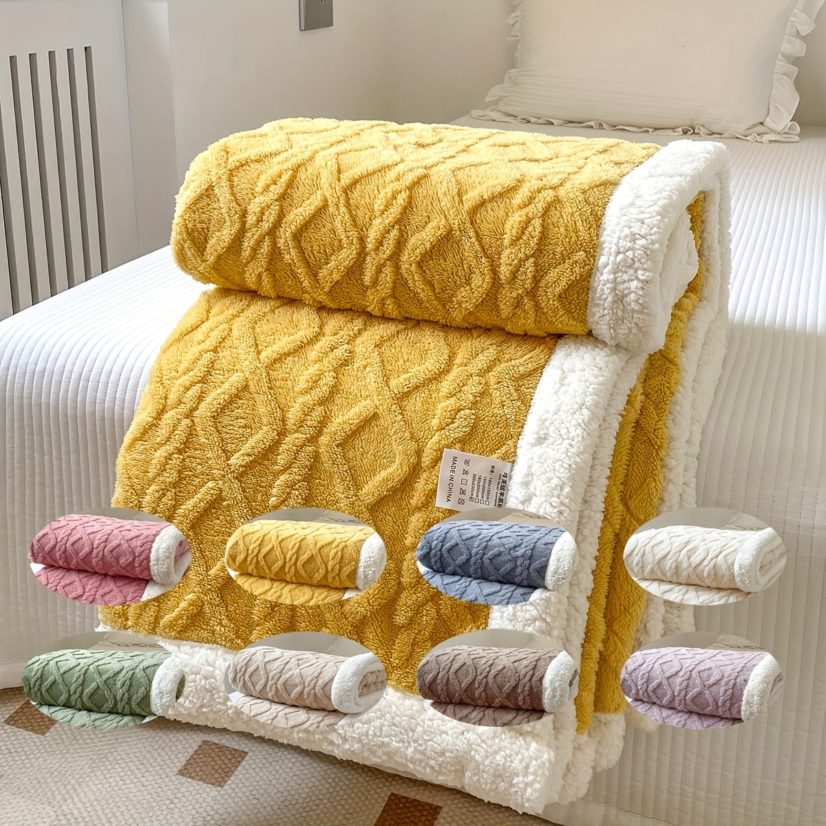 Stijlvolle Omkeerbare Fleece Deken voor Ultiem Comfort en Warmte