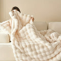 Elegant Rabbit Fleece Blanket - Luxury and Durable