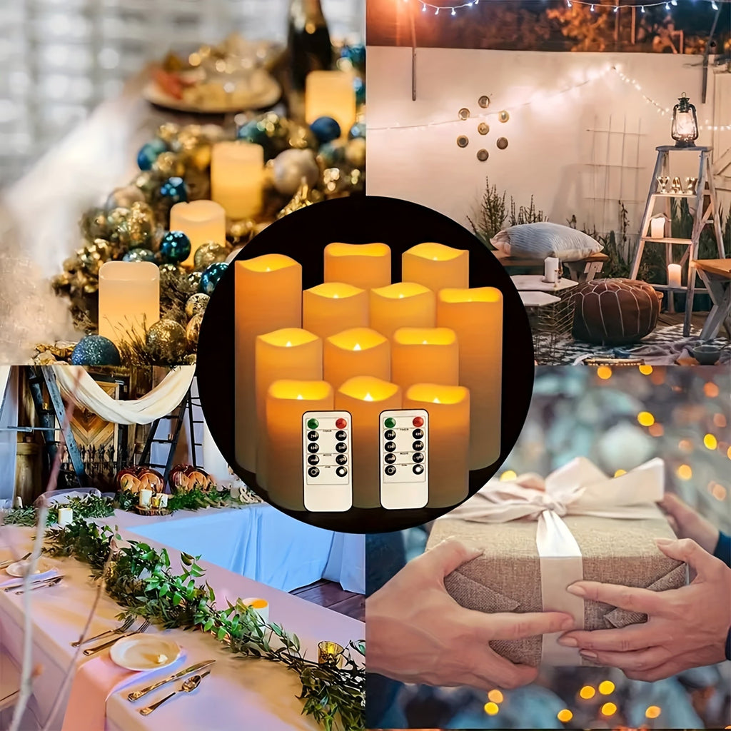 FlameFree - Waterproof LED Candle Set with Remote Control