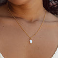 Elegant Baroque Pearl Pendant Necklace - Anisa