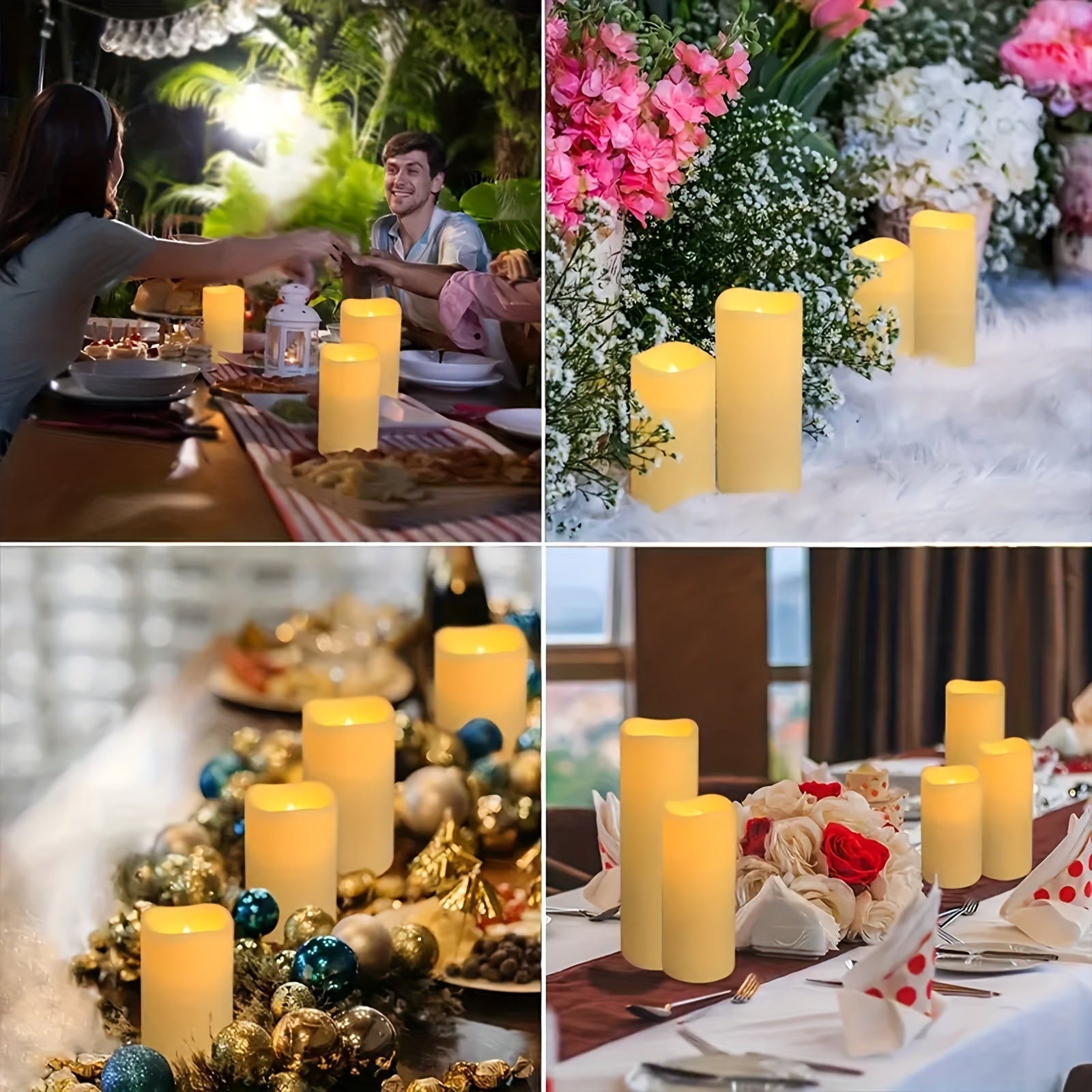 FlameFree - Waterproof LED Candle Set with Remote Control