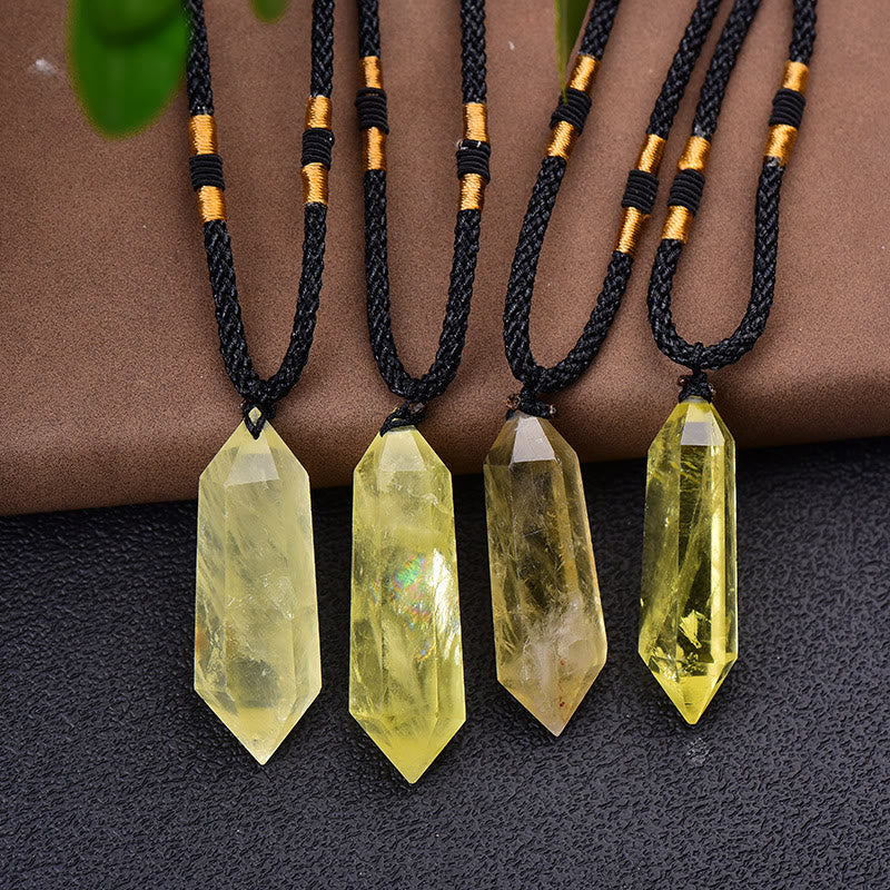 Amethyst Healing Crystal Necklace - Lyra Collection