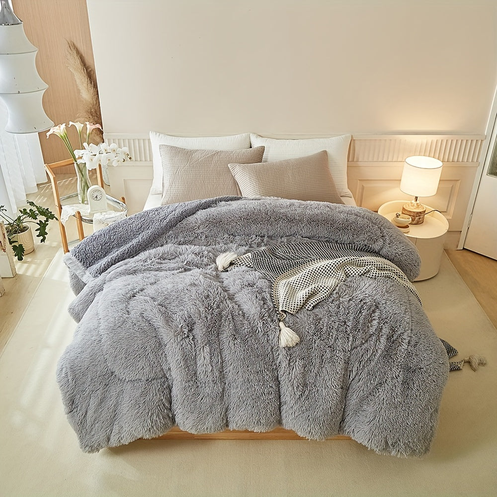 Luxurious Thick Lambskin Blanket for Warmth and Elegance