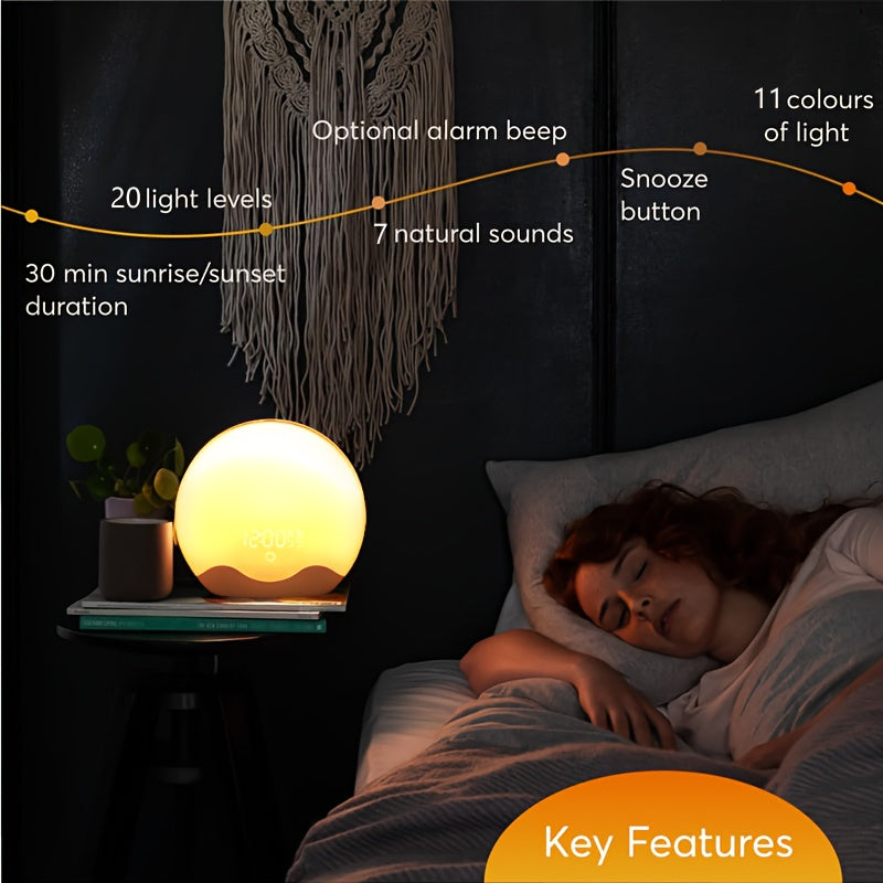 HaloRise Lamp - Touch Control Sunrise & Night Light