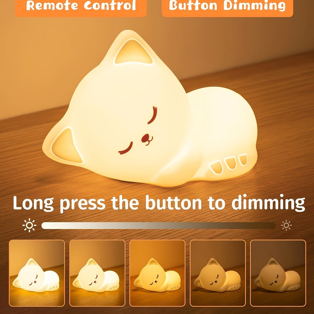 KittyGlow Lamp - Cute Wireless Cat Night Light