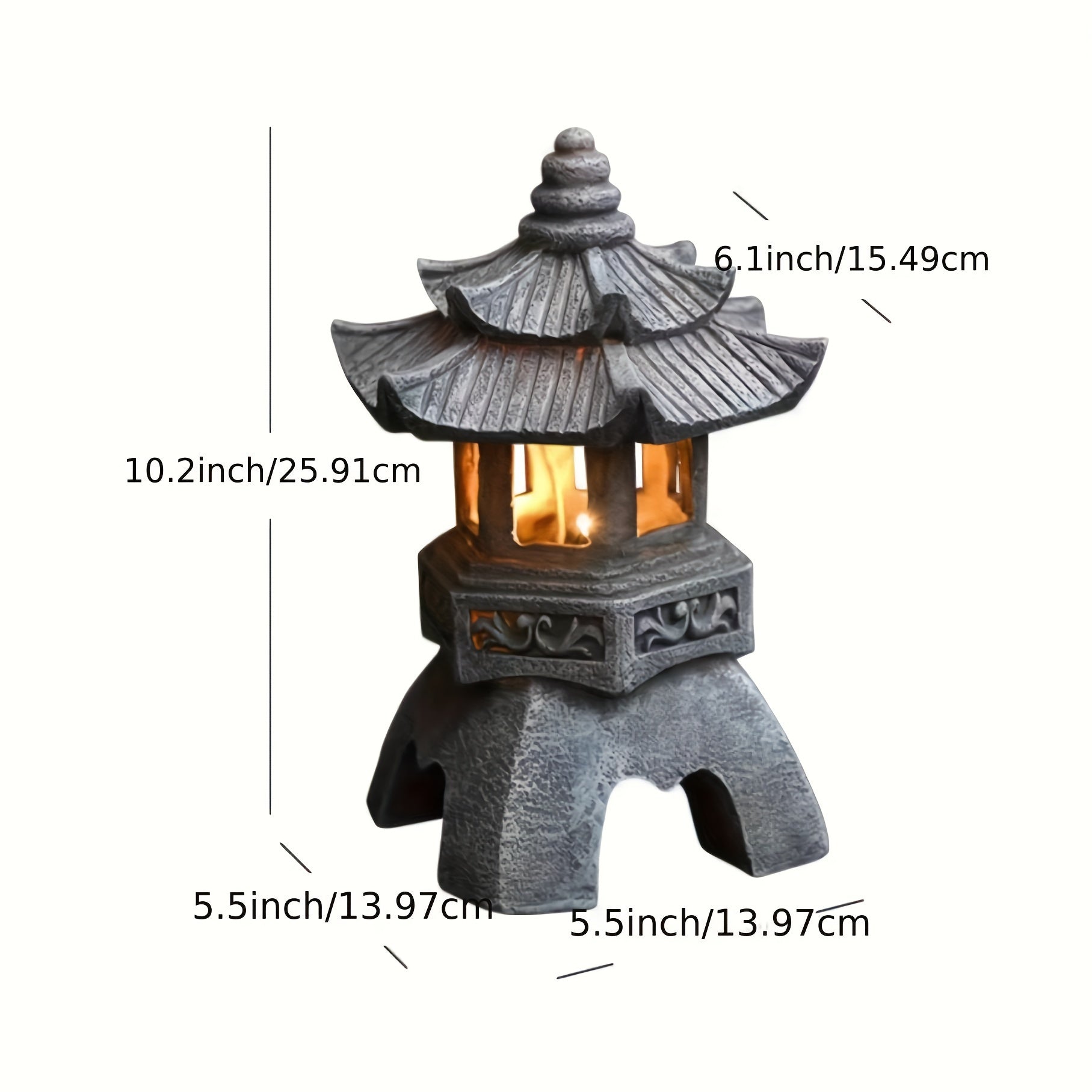LumiGlow Lantern - Solar Powered Zen Garden Decoration