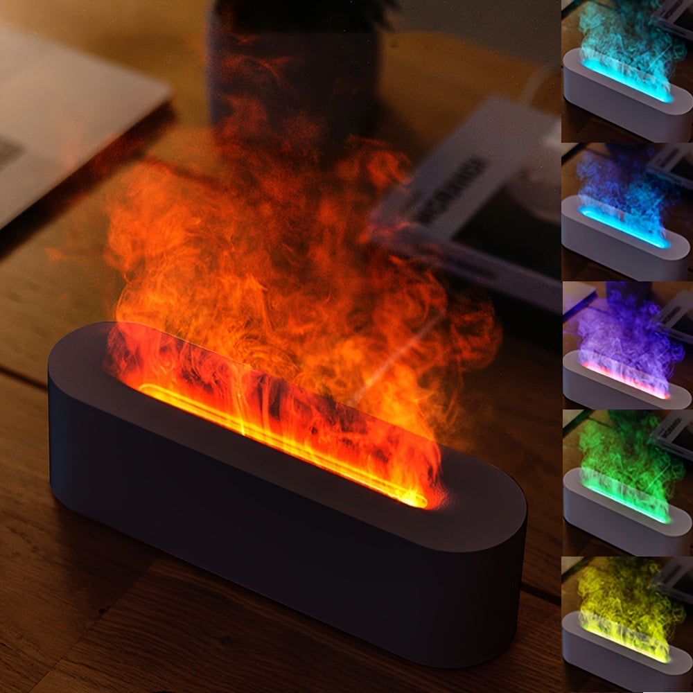 FlameGlow – USB Aroma Lamp with Colorful Flames