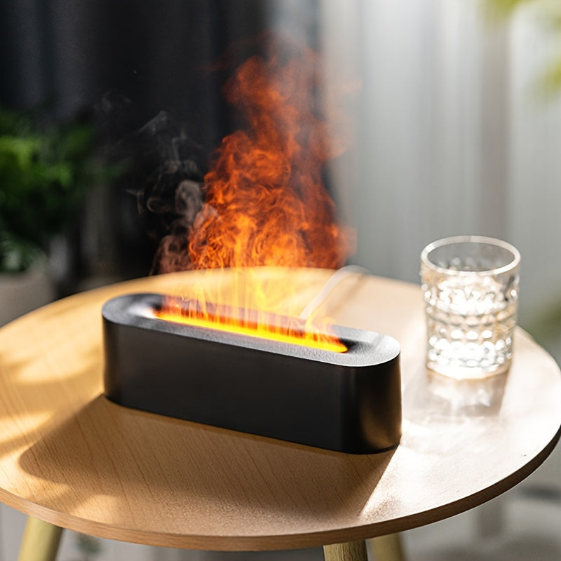 FlameGlow – USB Aroma Lamp with Colorful Flames