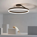 RadiantGlimmer Ceiling Lamp - Luxurious Golden LED Lighting with Metal Accents