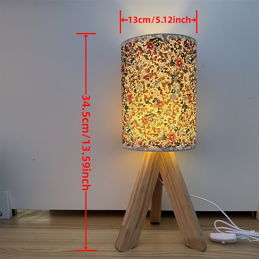 WoodLight Table Lamp - Minimalist Wooden Lamp with USB