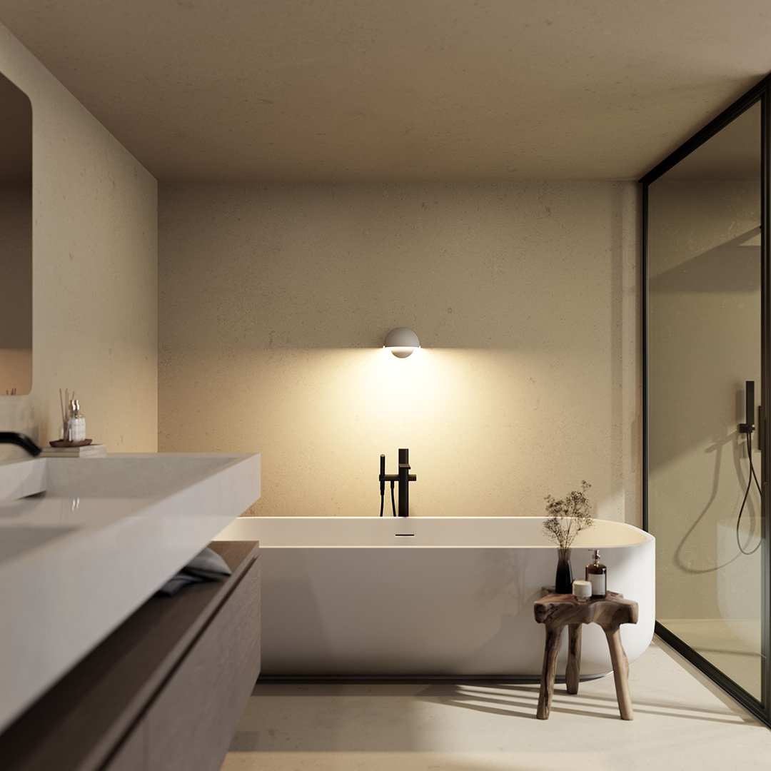 AquaLight - Modern LED Wall Lamp for Outdoor Ambiance