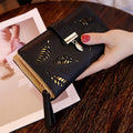GoldenLeaf – Luxury Leather Wallet with Leaf Design