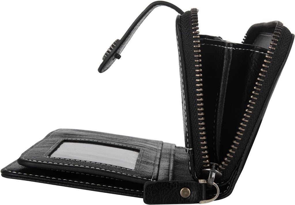 LeatherMax - Stylish Leather Wallet with Wrist Strap