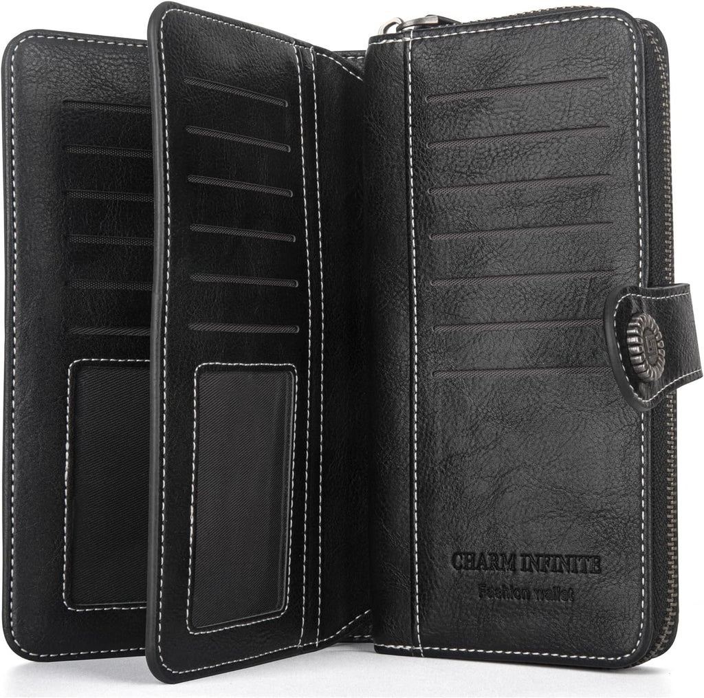 LeatherMax - Stylish Leather Wallet with Wrist Strap