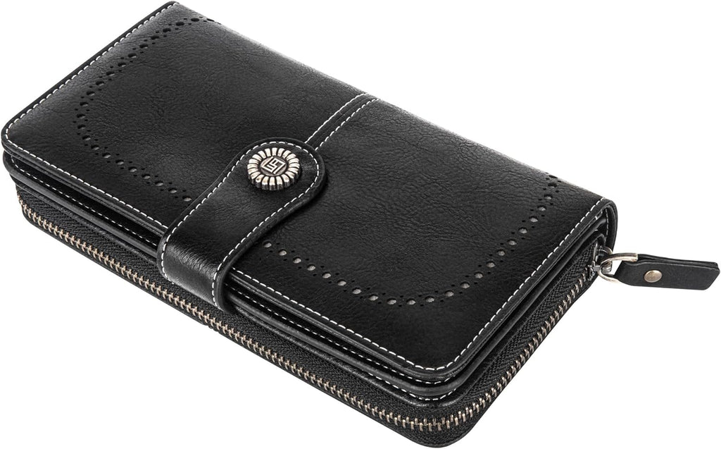 LeatherMax - Stylish Leather Wallet with Wrist Strap