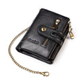 VintageCraft - Tough Leather Wallet with Chain