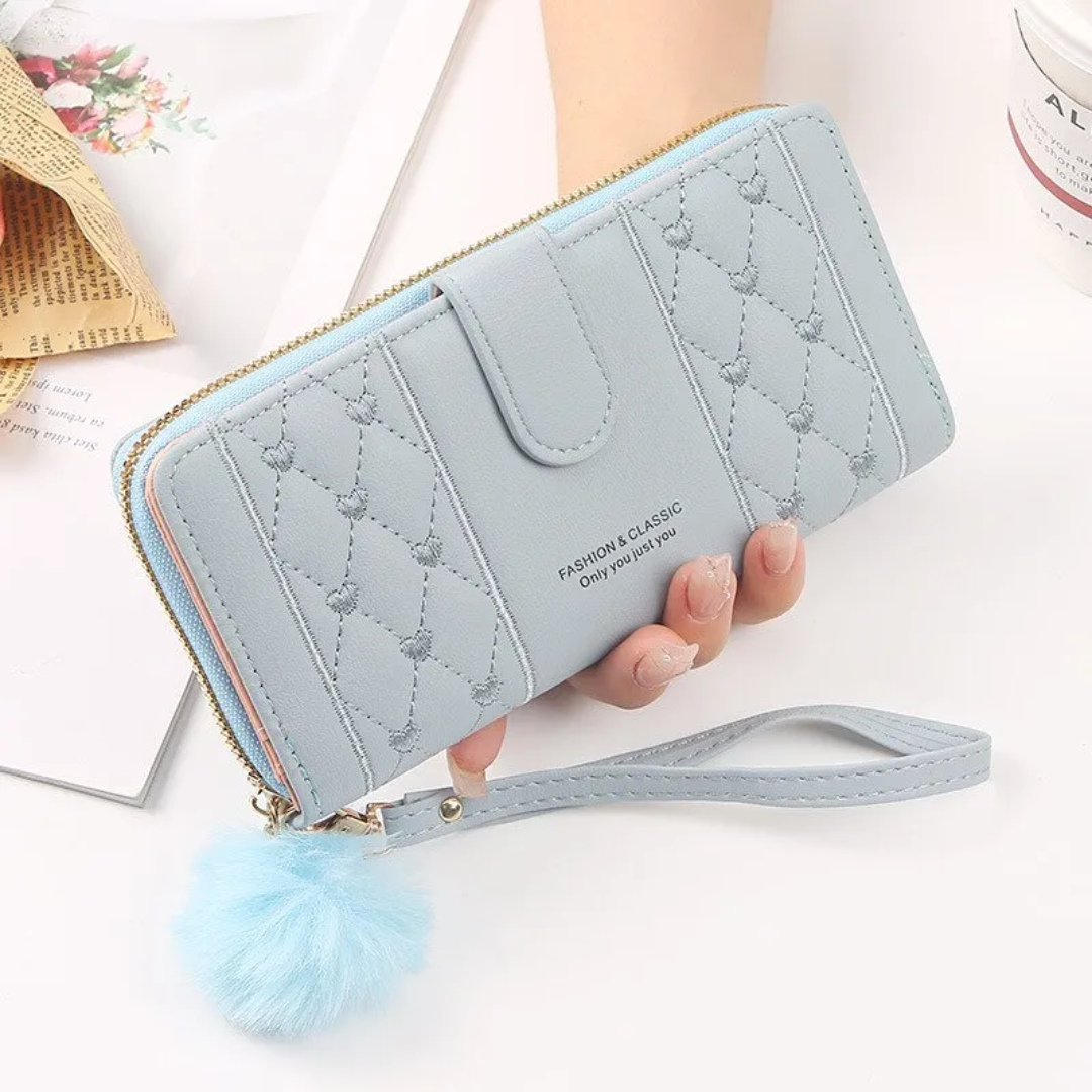 EmbroiWallet - Elegant Wallet with Wrist Strap