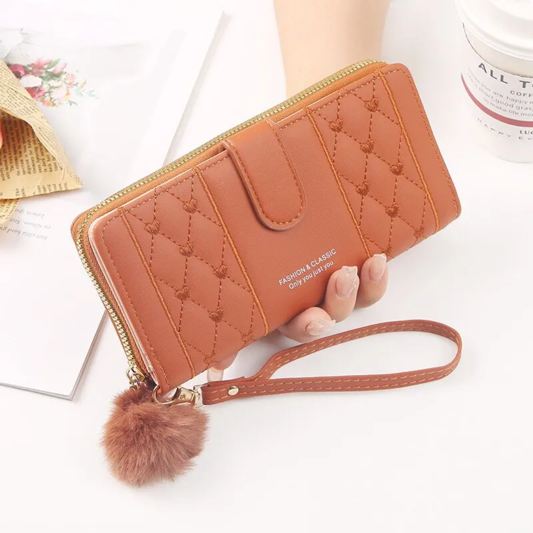 EmbroiWallet - Elegant Wallet with Wrist Strap