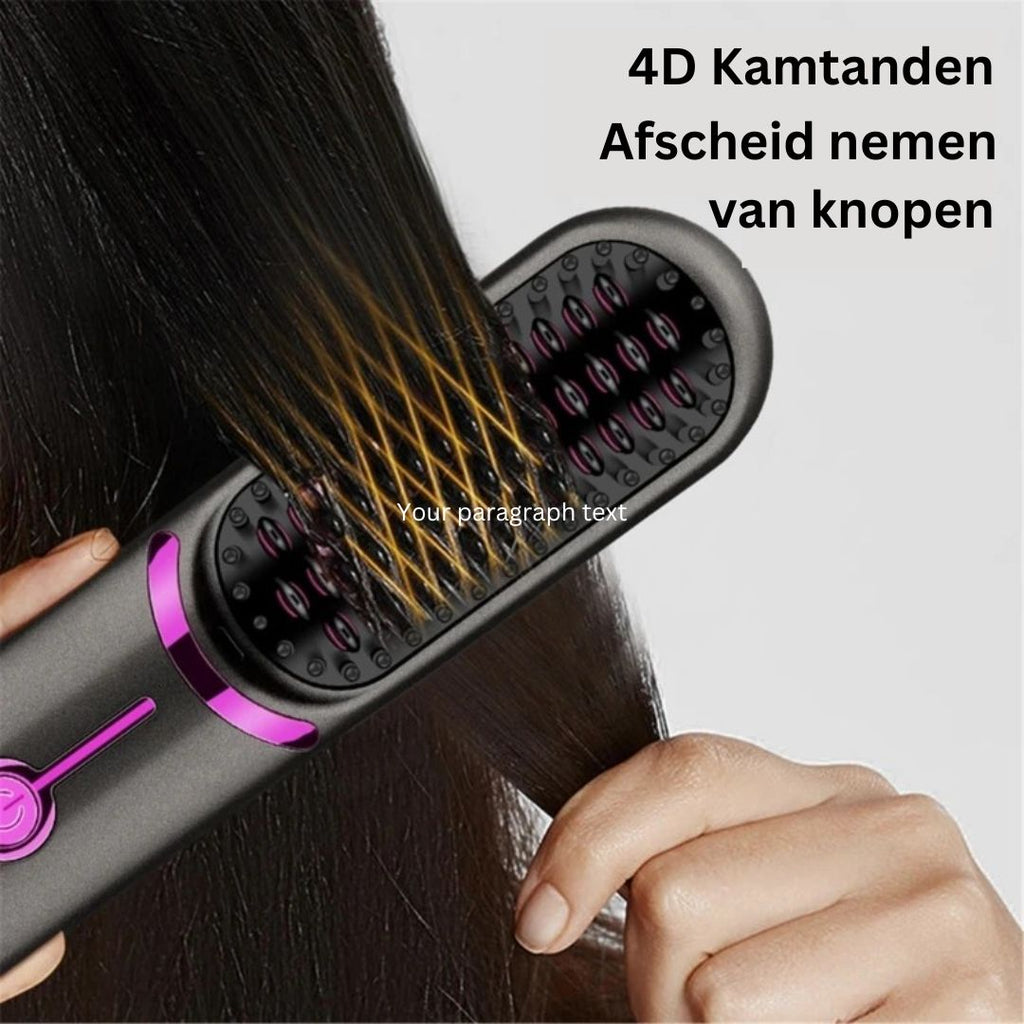 SleekStyle Brush - Professional 3-in-1 Hot Brush