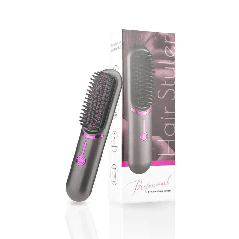 Tima Brush - Cordless Rechargeable Hair Straightening Brush