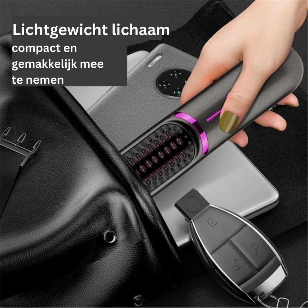 SleekStyle Brush - Professional 3-in-1 Hot Brush