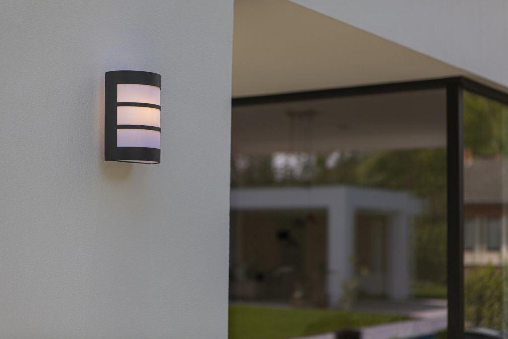 Nila Outdoor Light – Grey E27 Wall Lamp for the Door