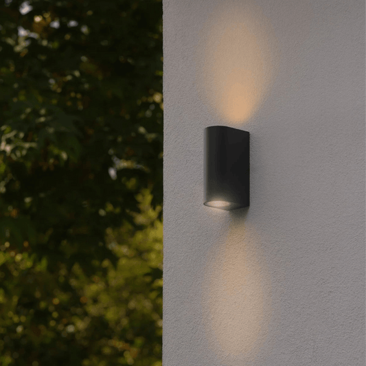 Dion Outdoor Lamp – Oval Up-Down LED Lighting