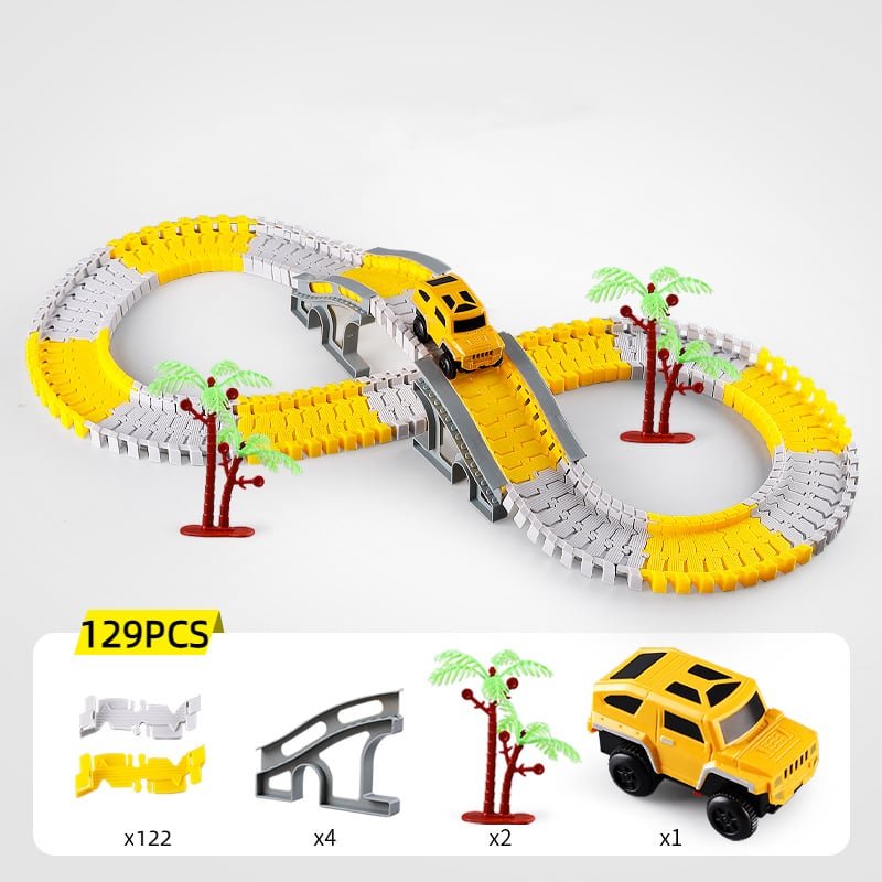 SpeedFlex Track – Flexible Racetrack with LED Vehicles