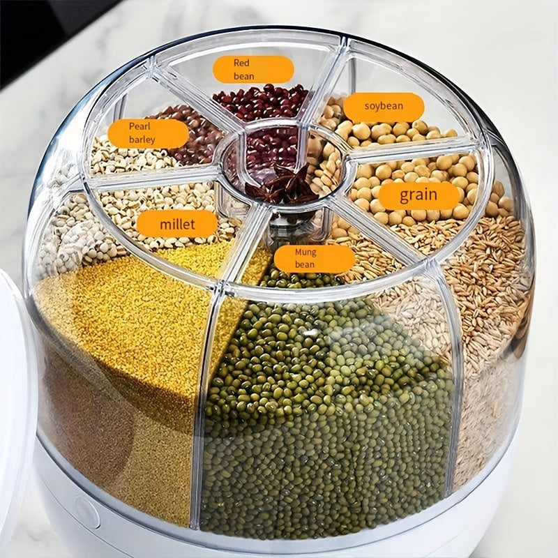 GrainGuard – Elegant Rotating Grain Storage Box