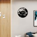 VinylCatch Clock - Retro Fishing Wall Decor