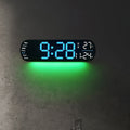 LumoView Clock - Smart LED Wall Clock with Date & Temp