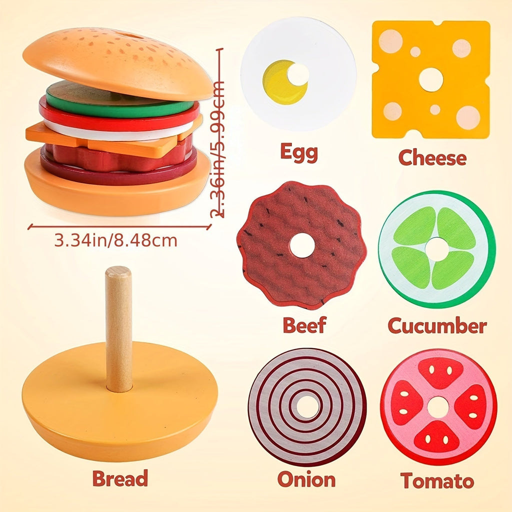 BurgerBuilders - Creative Montessori Stacking Toy