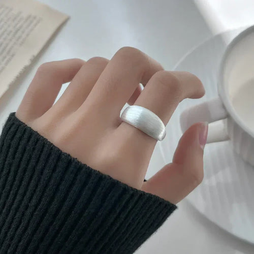 Adjustable Silver Koepelring - Elegant Nora with Timeless Charme