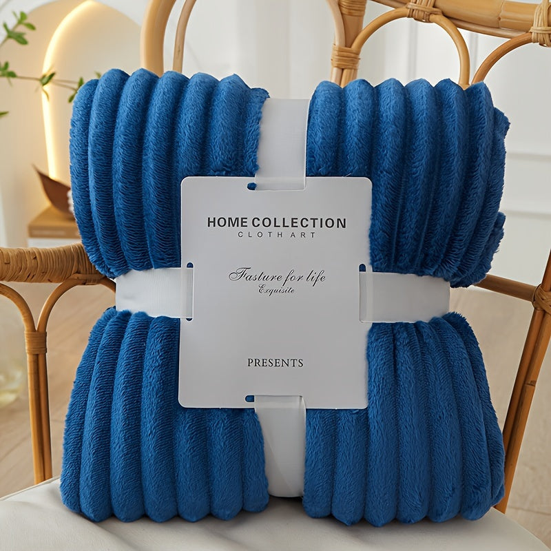 Luxury Flannel Polyester Blanket – Ultimate Comfort & Warmth