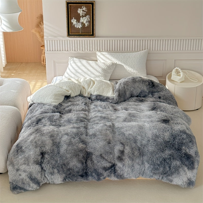Luxurious Thick Lambskin Blanket for Warmth and Elegance