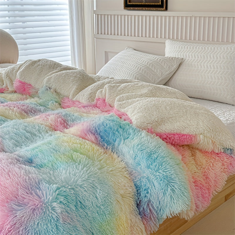 Luxurious Thick Lambskin Blanket for Warmth and Elegance