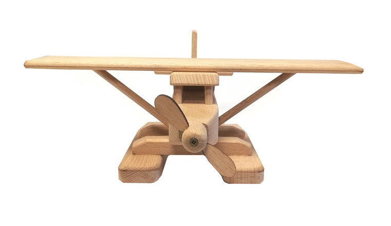 WoodFlyer – Wooden Seaplane with Spinning Propeller 3+